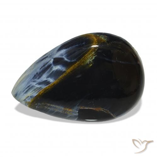 Pietersite Multicolorido Natural 6.41ct, Formato de pêra, Opaco