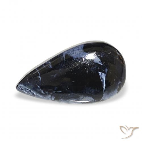 7.18ct Multicolorido Pietersite, Formato de pêra, Opaco