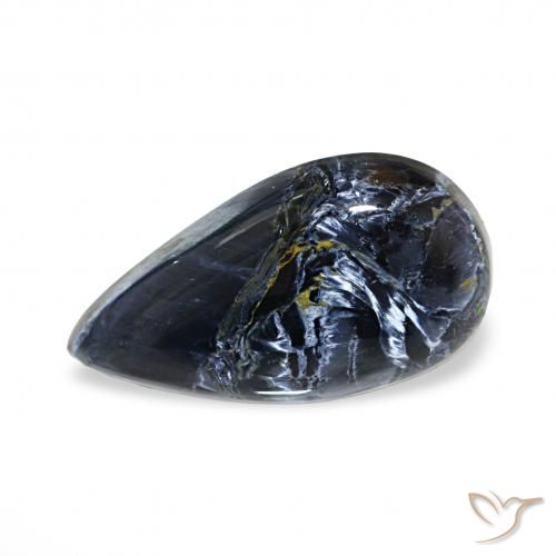4.29ct Multicolorido Pietersite, Formato de pêra, Opaco