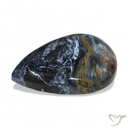 Pietersite Multicolorido Natural 15.43ct, Formato de pêra, Opaco