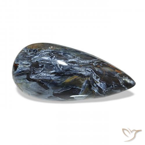 Pietersite Multicolorido Natural 9.69ct, Formato de pêra, Opaco