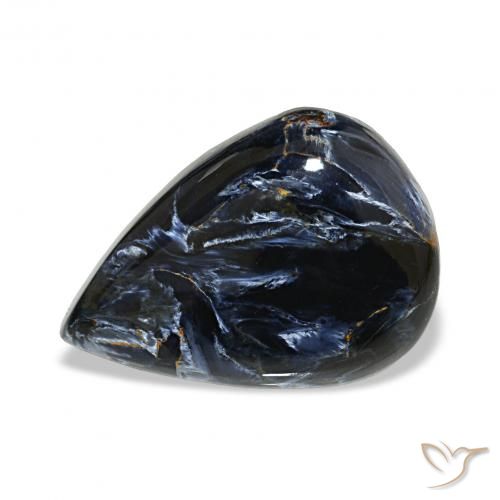 13.22ct Multicolorido Pietersite, Formato de pêra, Opaco