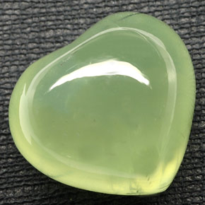 Prehnita verde natural 48,76ct, transparente, transparente/translúcido