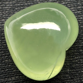Prehnita verde natural 48,76ct, transparente, transparente/translúcido