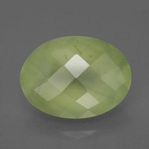 Prehnita verde natural 9,48ct, transparente, transparente/translúcido