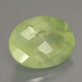 Prehnita verde natural 10,47ct, transparente, transparente/translúcido
