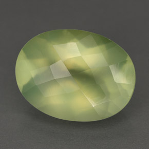 Prehnita verde natural 9,74ct, transparente, transparente/translúcido