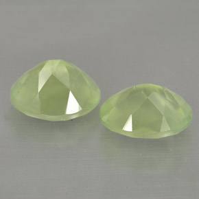 Pedras preciosas de prehnita verde natural de  ct, transparente, transparente/translúcido