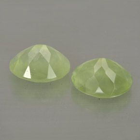 Pedras preciosas de prehnita verde natural de  ct, transparente, transparente/translúcido