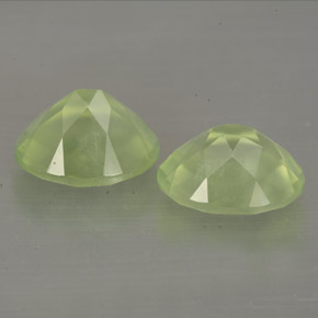 Pedras preciosas de prehnita verde natural de  ct, transparente, transparente/translúcido