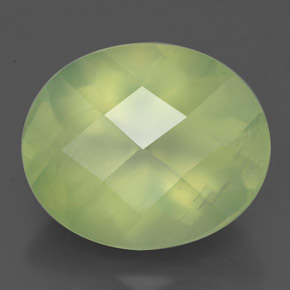 Prehnita verde natural 4,99ct, transparente, transparente/translúcido