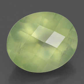 Prehnita verde natural 4,99ct, transparente, transparente/translúcido