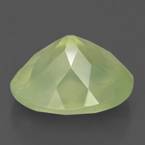 Prehnita verde natural 4,99ct, transparente, transparente/translúcido