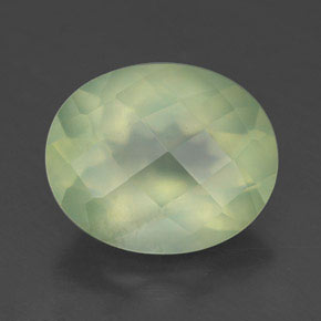 Prehnita verde natural 4,48ct, transparente, transparente/translúcido