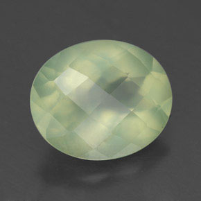 Prehnita verde natural 4,48ct, transparente, transparente/translúcido