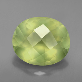 Prehnita verde natural 4,18ct, transparente, transparente/translúcido
