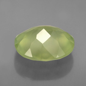 Prehnita verde natural 4,18ct, transparente, transparente/translúcido