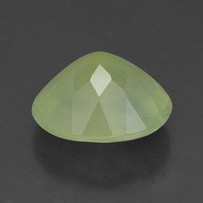 Prehnita verde natural 4,45ct, transparente, transparente/translúcido