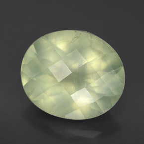 Prehnita verde natural 4,09ct, transparente, transparente/translúcido
