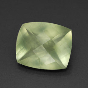 Prehnita verde natural 4,73ct, transparente, transparente/translúcido