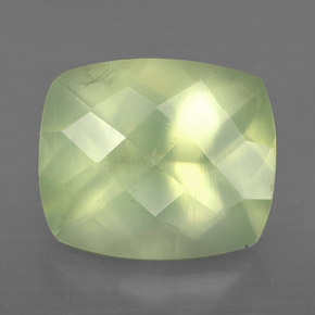 Prehnita verde natural 5,66ct, transparente, transparente/translúcido