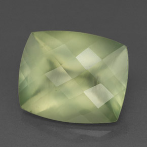 Prehnita verde natural 5,34ct, transparente, transparente/translúcido