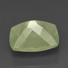 Prehnita verde natural 5,34ct, transparente, transparente/translúcido