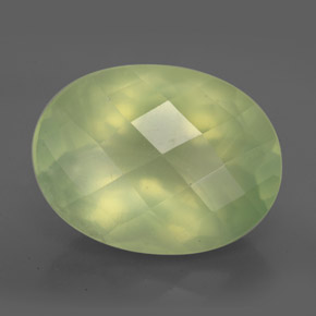 Prehnita verde natural 9,56ct, transparente, transparente/translúcido