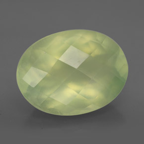 Prehnita verde natural 9,56ct, transparente, transparente/translúcido