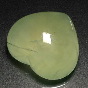 Prehnita verde natural 40,95ct, transparente, transparente/translúcido