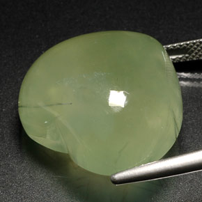 Prehnita verde natural 40,95ct, transparente, transparente/translúcido