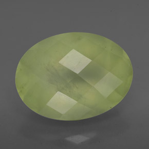 Prehnita verde natural 9,33ct, transparente, transparente/translúcido