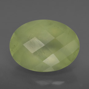 Prehnita verde natural 9,33ct, transparente, transparente/translúcido