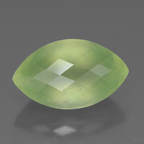 Prehnita verde natural 5,65ct, transparente, transparente/translúcido
