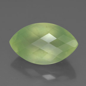 Prehnita verde natural 5,65ct, transparente, transparente/translúcido