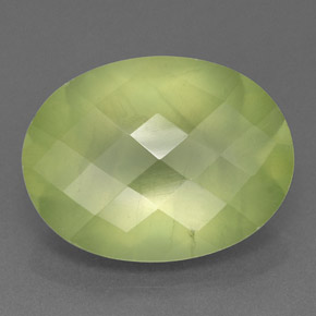 Prehnita verde natural 8,52ct, transparente, transparente/translúcido