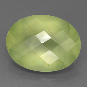 Prehnita verde natural 8,52ct, transparente, transparente/translúcido
