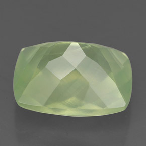 Prehnita verde natural 5,65ct, transparente, transparente/translúcido