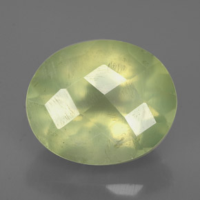 Prehnita verde natural 5,21ct, transparente, transparente/translúcido