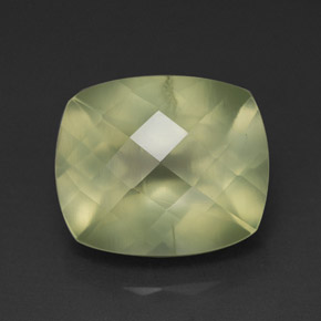 Prehnita verde natural 5,60ct, transparente, transparente/translúcido