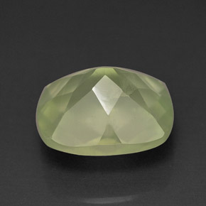 Prehnita verde natural 5,60ct, transparente, transparente/translúcido