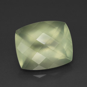 Prehnita verde natural 5,58ct, transparente, transparente/translúcido