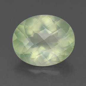 Prehnita verde natural 4,28ct, transparente, transparente/translúcido