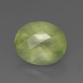Prehnita verde natural 5,42ct, transparente, transparente/translúcido
