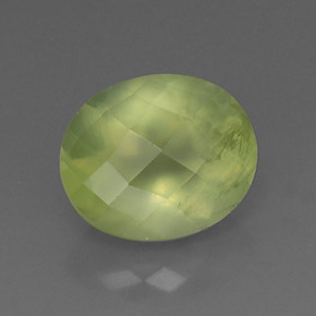 Prehnita verde natural 5,42ct, transparente, transparente/translúcido
