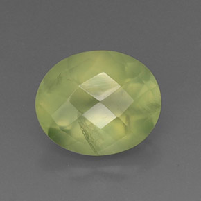 Prehnita verde natural 4,96ct, transparente, transparente/translúcido