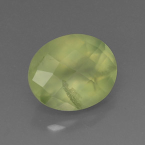 Prehnita verde natural 4,96ct, transparente, transparente/translúcido