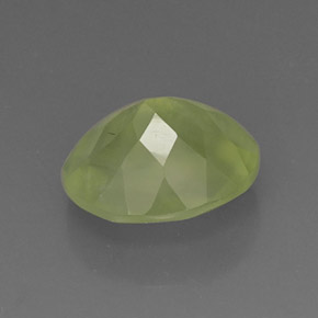 Prehnita verde natural 4,96ct, transparente, transparente/translúcido