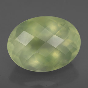 Prehnita verde natural 10,07ct, transparente, transparente/translúcido