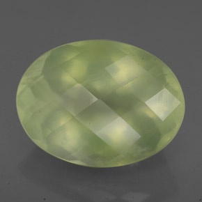 Prehnita verde natural 10,07ct, transparente, transparente/translúcido
